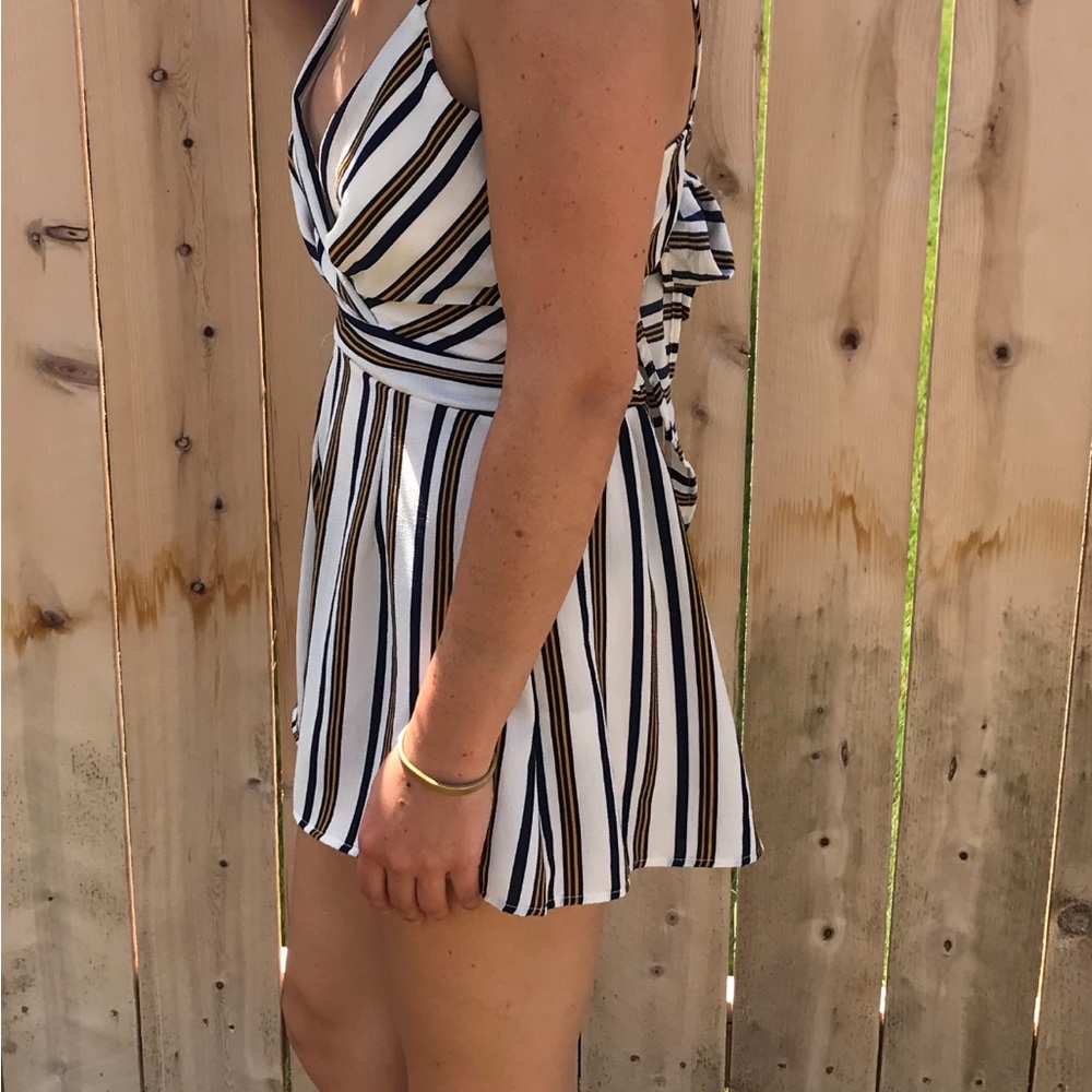 S Striped Romper